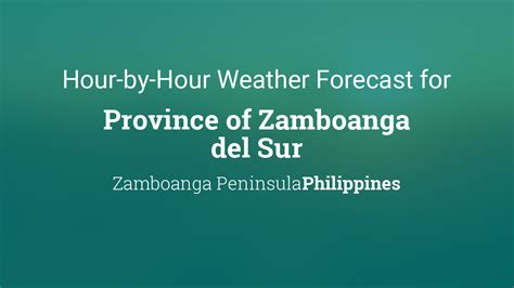 Hourly Weather Forecast for Molave, Zamboanga del Sur .